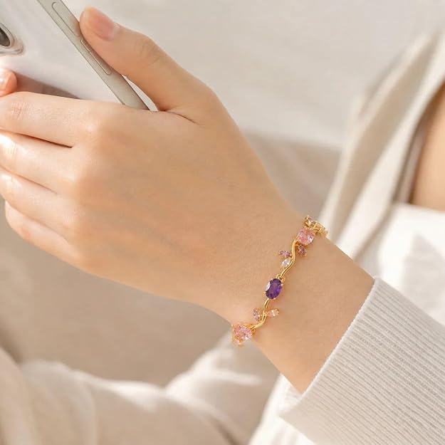 Gold Plated Tulip Bracelets for Women
