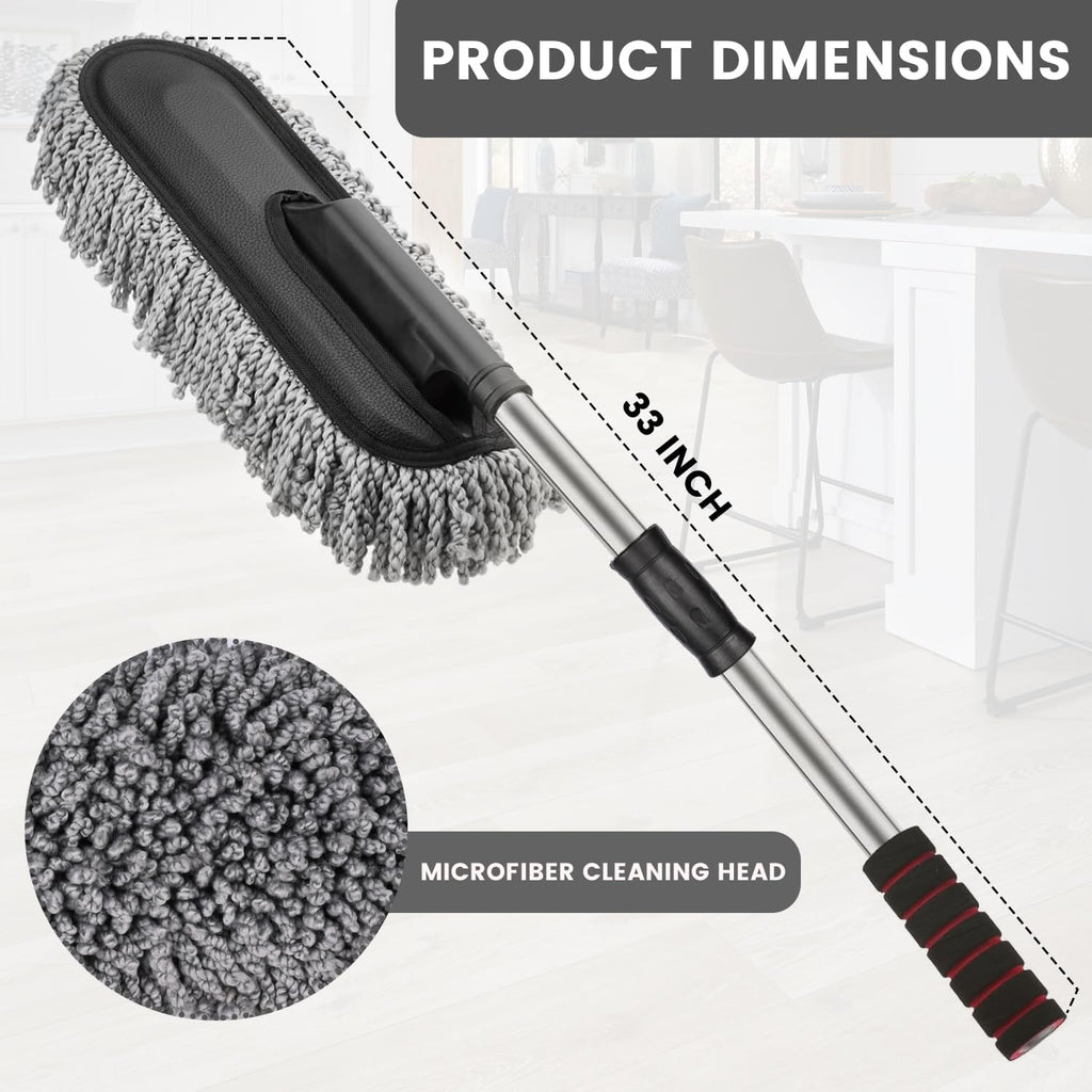 Microfiber Car Duster Brush with Extendable Handle - CL-RI-1950