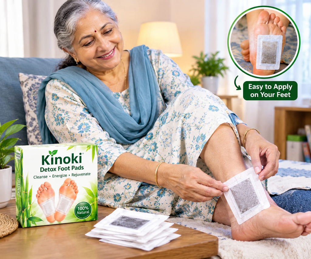 Kinoki Natural Foot Care Pads – Relaxation & Overnight Foot Care | Pack of 20